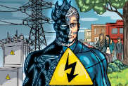 Обложка на тетрадь: Знак опасность поражения электрическим током